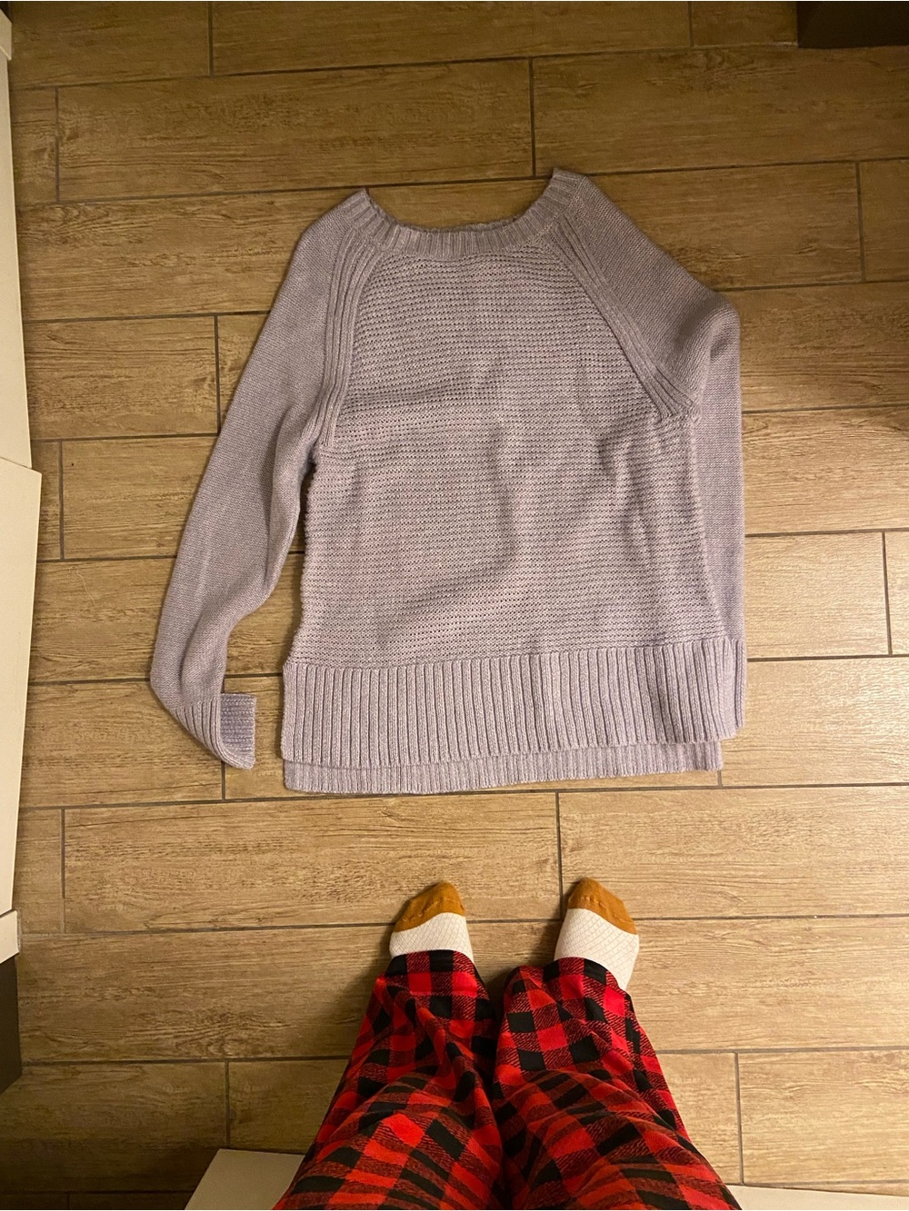 Sonoma Lilac Scoop-Neck Knit Sweater